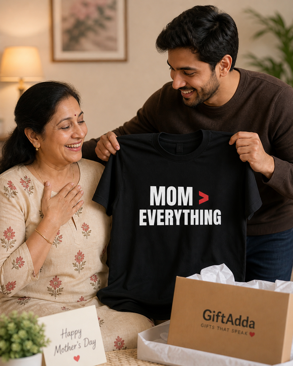 Mom Comes First ❤️ | Gift Tee