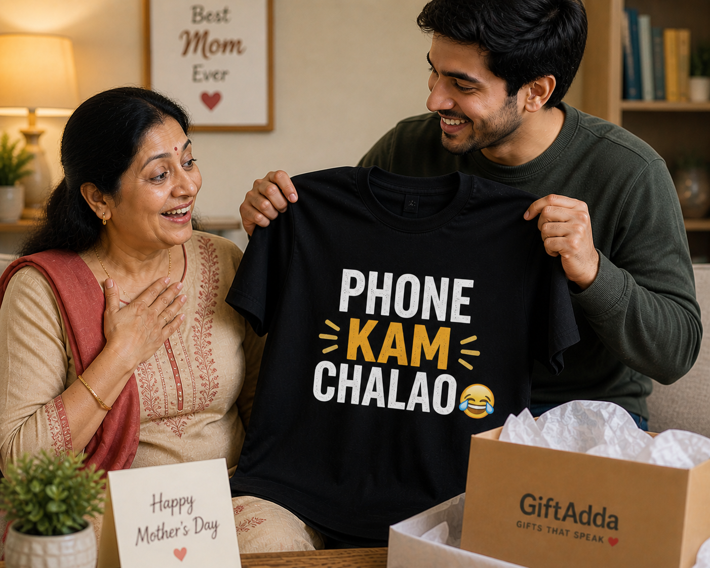 Phone Kam Chalao 😂 | Indian Mom Tee